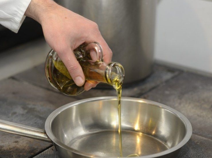 oil in the pan