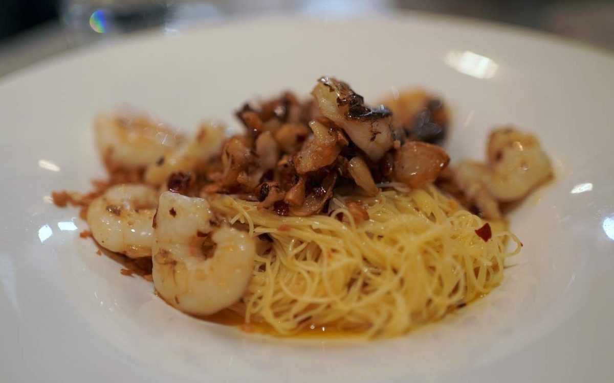 Spaghettini with mushrooms and shrimps 29042023 recipessprint