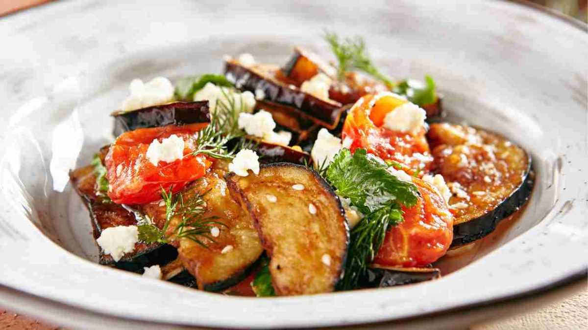 Greek aubergines fresh and delicious dish, you will love it from the first taste